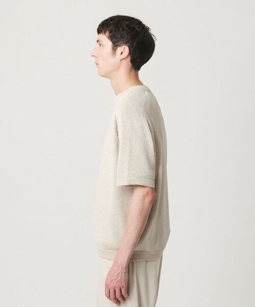 BEAUTY&YOUTH UNITED ARROWS / ビューティー&ユース ユナイテッドアローズ ニット・セーター | ペーパーヤーン サドルスリーブ クルーネック ニット ウォッシャブル | 詳細9
