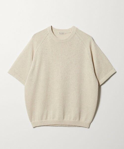 BEAUTY&YOUTH UNITED ARROWS / ビューティー&ユース ユナイテッドアローズ ニット・セーター | ペーパーヤーン サドルスリーブ クルーネック ニット（NATURAL）