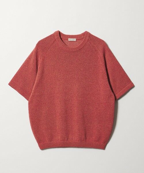 BEAUTY&YOUTH UNITED ARROWS / ビューティー&ユース ユナイテッドアローズ ニット・セーター | ペーパーヤーン サドルスリーブ クルーネック ニット（ORANGE）