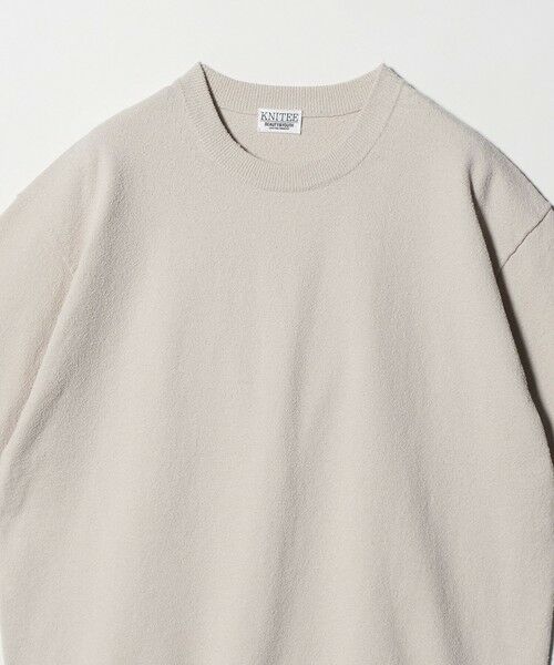 BEAUTY&YOUTH UNITED ARROWS / ビューティー&ユース ユナイテッドアローズ ニット・セーター | KNITEE クリンプコットン クルーネック ニット Tシャツ ウォッシャブル | 詳細8