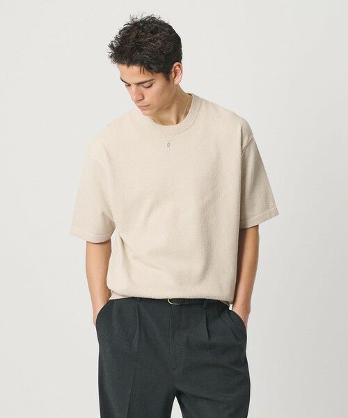 BEAUTY&YOUTH UNITED ARROWS / ビューティー&ユース ユナイテッドアローズ ニット・セーター | KNITEE クリンプコットン クルーネック ニット Tシャツ ウォッシャブル | 詳細7