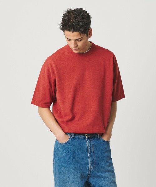 BEAUTY&YOUTH UNITED ARROWS / ビューティー&ユース ユナイテッドアローズ ニット・セーター | KNITEE クリンプコットン クルーネック ニット Tシャツ ウォッシャブル | 詳細13