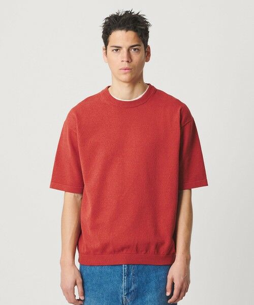 BEAUTY&YOUTH UNITED ARROWS / ビューティー&ユース ユナイテッドアローズ ニット・セーター | KNITEE クリンプコットン クルーネック ニット Tシャツ ウォッシャブル | 詳細15