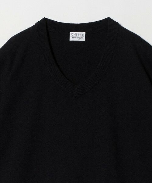BEAUTY&YOUTH UNITED ARROWS / ビューティー&ユース ユナイテッドアローズ ニット・セーター | KNITEE クリンプコットン Vネック ニット Tシャツ ウォッシャブル | 詳細12