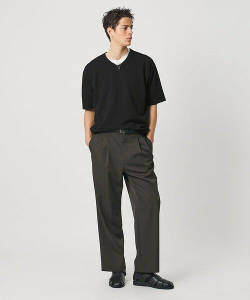 BEAUTY&YOUTH UNITED ARROWS / ビューティー&ユース ユナイテッドアローズ ニット・セーター | KNITEE クリンプコットン Vネック ニット Tシャツ ウォッシャブル | 詳細4