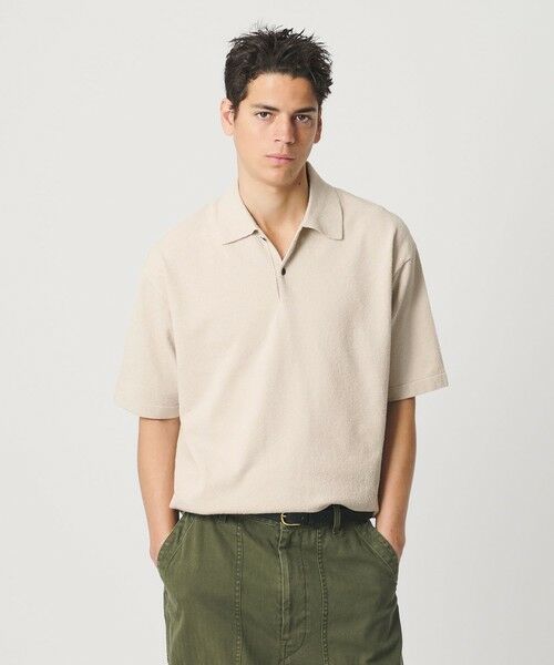 BEAUTY&YOUTH UNITED ARROWS / ビューティー&ユース ユナイテッドアローズ ニット・セーター | KNITEE クリンプコットン ニット ポロシャツ ウォッシャブル | 詳細8
