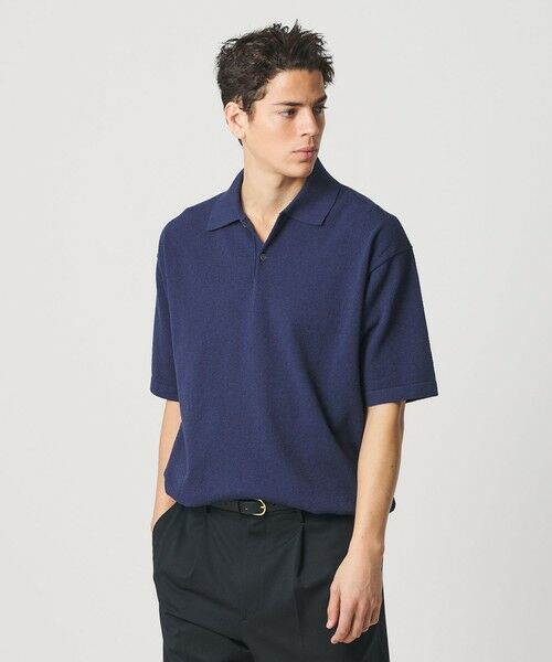 BEAUTY&YOUTH UNITED ARROWS / ビューティー&ユース ユナイテッドアローズ ニット・セーター | KNITEE クリンプコットン ニット ポロシャツ ウォッシャブル | 詳細13