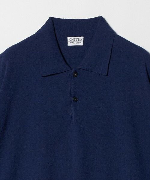BEAUTY&YOUTH UNITED ARROWS / ビューティー&ユース ユナイテッドアローズ ニット・セーター | KNITEE クリンプコットン ニット ポロシャツ ウォッシャブル | 詳細18
