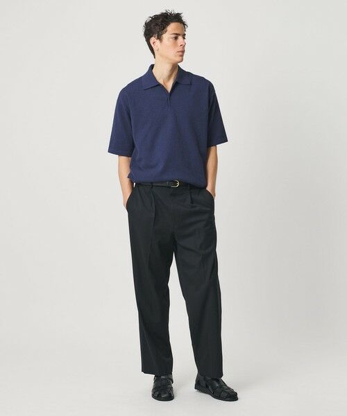 BEAUTY&YOUTH UNITED ARROWS / ビューティー&ユース ユナイテッドアローズ ニット・セーター | KNITEE クリンプコットン ニット ポロシャツ ウォッシャブル | 詳細14