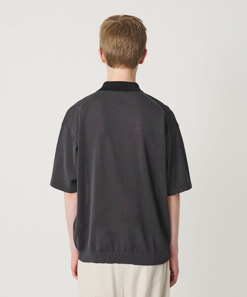 BEAUTY&YOUTH UNITED ARROWS / ビューティー&ユース ユナイテッドアローズ ニット・セーター | クレイジーパターン ギマ ショートスリーブ ポロニット ウォッシャブル | 詳細20