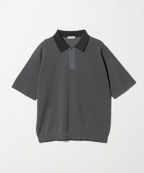 BEAUTY&YOUTH UNITED ARROWS / ビューティー&ユース ユナイテッドアローズ ニット・セーター | クレイジーパターン ギマ ショートスリーブ ポロニット ウォッシャブル | 詳細21