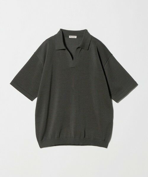 BEAUTY&YOUTH UNITED ARROWS / ビューティー&ユース ユナイテッドアローズ ニット・セーター | シャイン ギマ スキッパー ポロニット ウォッシャブル | 詳細15