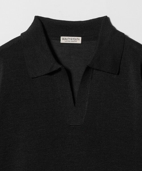 BEAUTY&YOUTH UNITED ARROWS / ビューティー&ユース ユナイテッドアローズ ニット・セーター | シャイン ギマ スキッパー ポロニット ウォッシャブル | 詳細29