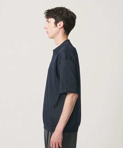 BEAUTY&YOUTH UNITED ARROWS / ビューティー&ユース ユナイテッドアローズ ニット・セーター | シャイン ギマ スキッパー ポロニット ウォッシャブル | 詳細19