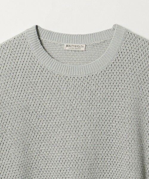 BEAUTY&YOUTH UNITED ARROWS / ビューティー&ユース ユナイテッドアローズ ニット・セーター | ダイアゴナル ウェーブ パターン クルーネック ニット | 詳細1