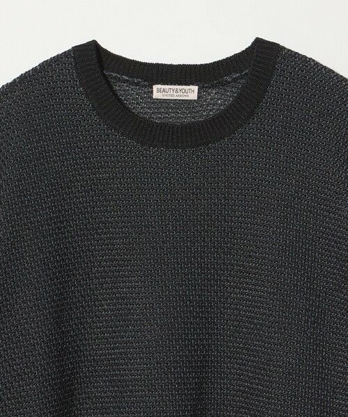 BEAUTY&YOUTH UNITED ARROWS / ビューティー&ユース ユナイテッドアローズ ニット・セーター | ダイアゴナル ウェーブ パターン クルーネック ニット | 詳細6