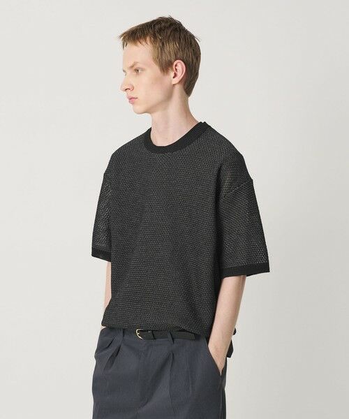 BEAUTY&YOUTH UNITED ARROWS / ビューティー&ユース ユナイテッドアローズ ニット・セーター | ダイアゴナル ウェーブ パターン クルーネック ニット | 詳細4