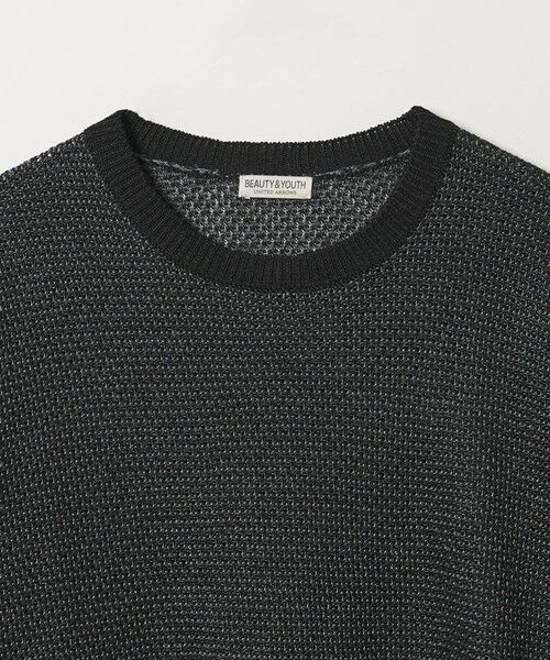 BEAUTY&YOUTH UNITED ARROWS / ビューティー&ユース ユナイテッドアローズ ニット・セーター | ダイアゴナル ウェーブ パターン クルーネック ニット | 詳細3