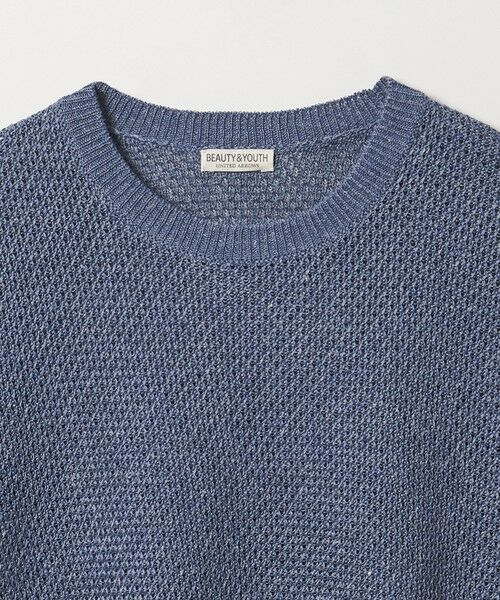 BEAUTY&YOUTH UNITED ARROWS / ビューティー&ユース ユナイテッドアローズ ニット・セーター | ダイアゴナル ウェーブ パターン クルーネック ニット | 詳細6