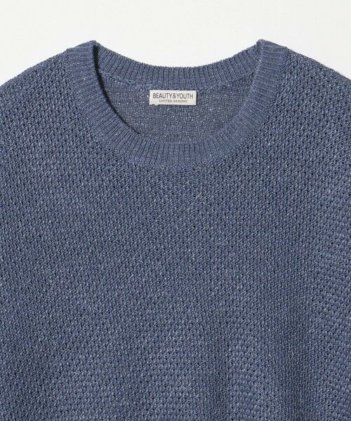 BEAUTY&YOUTH UNITED ARROWS / ビューティー&ユース ユナイテッドアローズ ニット・セーター | ダイアゴナル ウェーブ パターン クルーネック ニット | 詳細14
