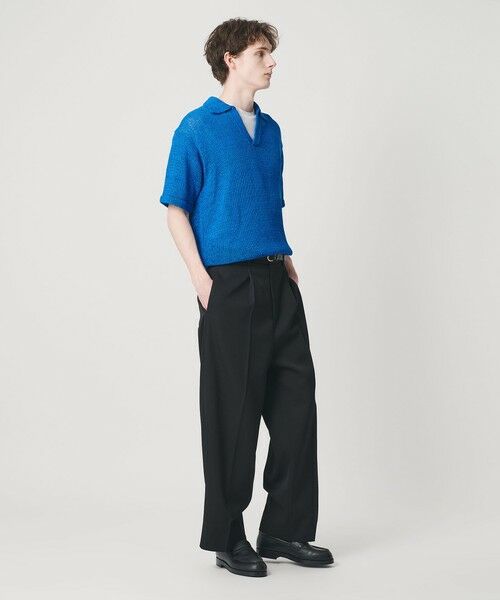 BEAUTY&YOUTH UNITED ARROWS / ビューティー&ユース ユナイテッドアローズ ニット・セーター | テープヤーン スキッパー ショートスリーブ ニット ウォッシャブル | 詳細8