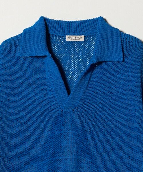 BEAUTY&YOUTH UNITED ARROWS / ビューティー&ユース ユナイテッドアローズ ニット・セーター | テープヤーン スキッパー ショートスリーブ ニット ウォッシャブル | 詳細18
