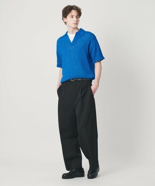 BEAUTY&YOUTH UNITED ARROWS / ビューティー&ユース ユナイテッドアローズ ニット・セーター | テープヤーン スキッパー ショートスリーブ ニット ウォッシャブル | 詳細11