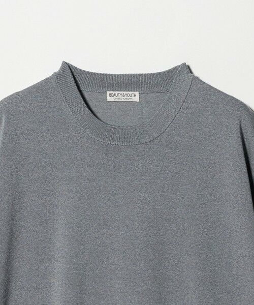 BEAUTY&YOUTH UNITED ARROWS / ビューティー&ユース ユナイテッドアローズ ニット・セーター | フュージョン カラー ニット Tシャツ ウォッシャブル | 詳細1
