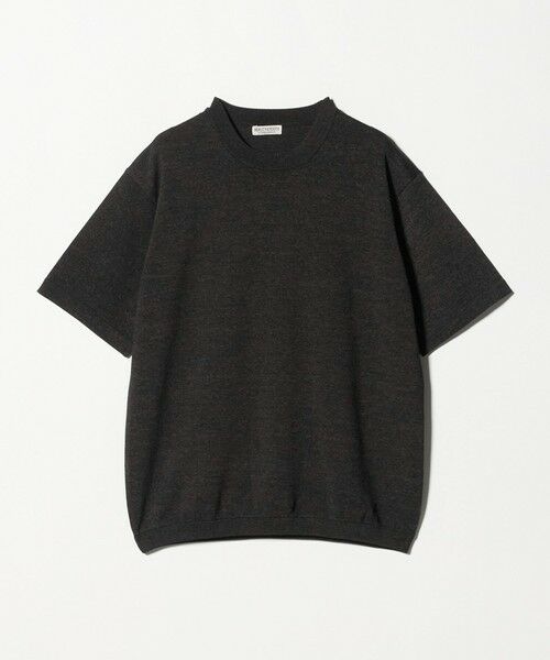 BEAUTY&YOUTH UNITED ARROWS / ビューティー&ユース ユナイテッドアローズ ニット・セーター | フュージョン カラー ニット Tシャツ ウォッシャブル（DK.GRAY）