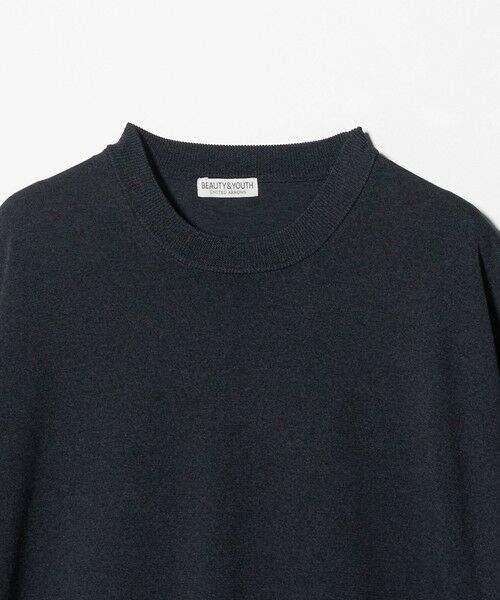 BEAUTY&YOUTH UNITED ARROWS / ビューティー&ユース ユナイテッドアローズ ニット・セーター | フュージョン カラー ニット Tシャツ ウォッシャブル | 詳細9