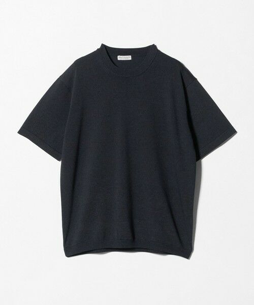BEAUTY&YOUTH UNITED ARROWS / ビューティー&ユース ユナイテッドアローズ ニット・セーター | フュージョン カラー ニット Tシャツ ウォッシャブル（NAVY）