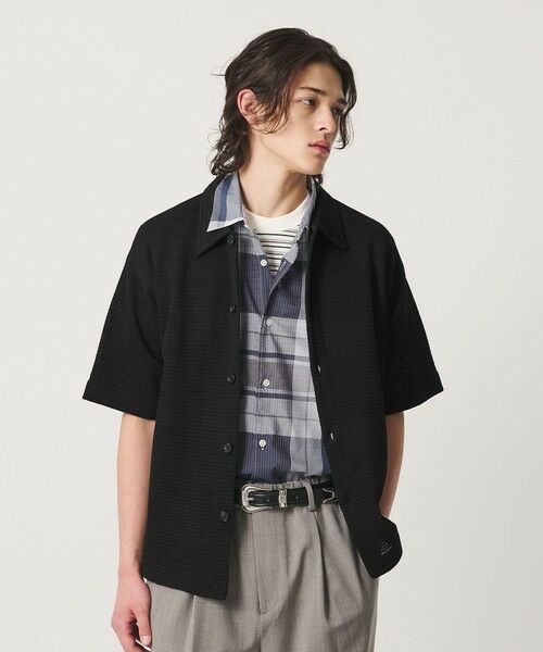 BEAUTY&YOUTH UNITED ARROWS / ビューティー&ユース ユナイテッドアローズ カーディガン・ボレロ | パナマ ニット シャツ ウォッシャブル | 詳細1