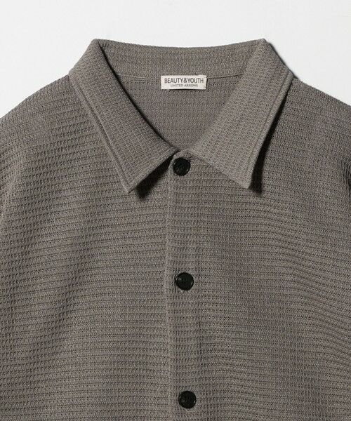 BEAUTY&YOUTH UNITED ARROWS / ビューティー&ユース ユナイテッドアローズ カーディガン・ボレロ | パナマ ニット シャツ ウォッシャブル | 詳細4