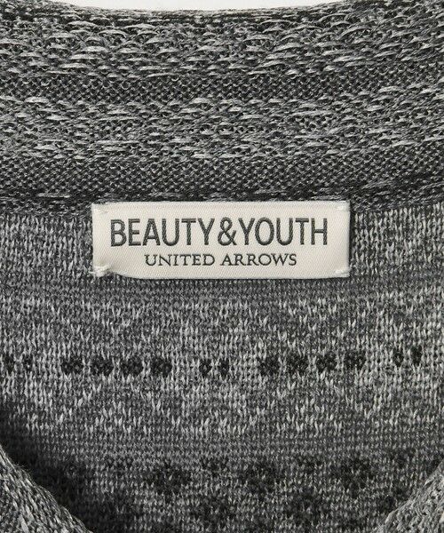 BEAUTY&YOUTH UNITED ARROWS / ビューティー&ユース ユナイテッドアローズ カーディガン・ボレロ | フェアアイル ショートスリーブ ニットシャツ ウォッシャブル | 詳細6