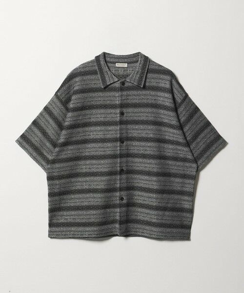 BEAUTY&YOUTH UNITED ARROWS / ビューティー&ユース ユナイテッドアローズ カーディガン・ボレロ | フェアアイル ショートスリーブ ニットシャツ（DK.GRAY）