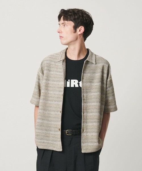 BEAUTY&YOUTH UNITED ARROWS / ビューティー&ユース ユナイテッドアローズ カーディガン・ボレロ | フェアアイル ショートスリーブ ニットシャツ ウォッシャブル | 詳細7