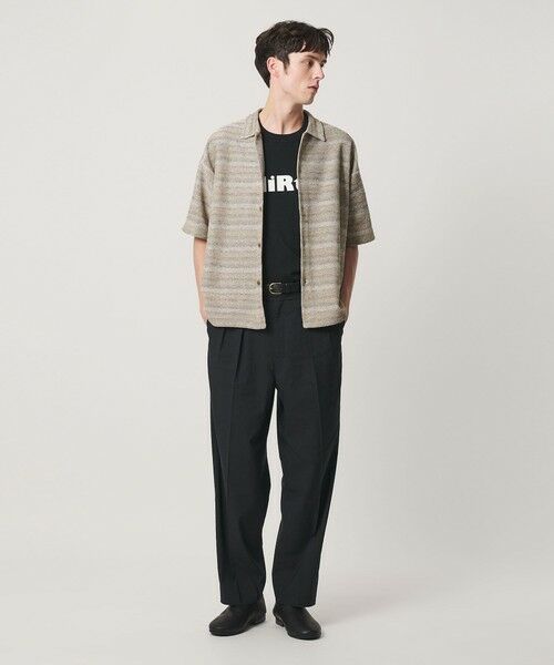 BEAUTY&YOUTH UNITED ARROWS / ビューティー&ユース ユナイテッドアローズ カーディガン・ボレロ | フェアアイル ショートスリーブ ニットシャツ ウォッシャブル | 詳細8