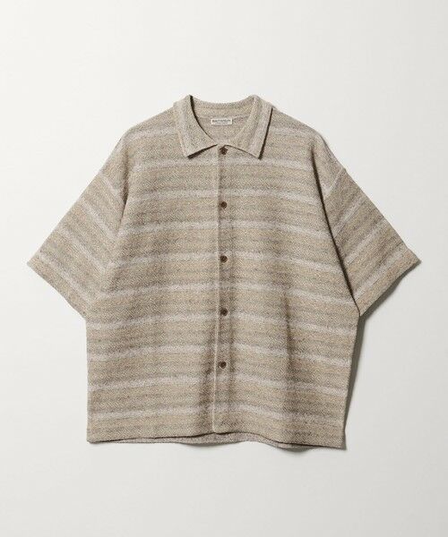 BEAUTY&YOUTH UNITED ARROWS / ビューティー&ユース ユナイテッドアローズ カーディガン・ボレロ | フェアアイル ショートスリーブ ニットシャツ（BEIGE）