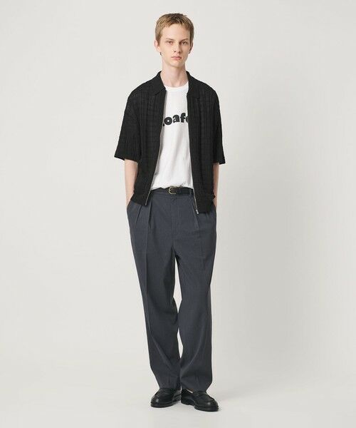 BEAUTY&YOUTH UNITED ARROWS / ビューティー&ユース ユナイテッドアローズ カーディガン・ボレロ | ジャガード フルジップ ショートスリーブ ポロニット ウォッシャブル | 詳細2