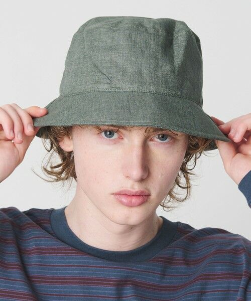 BEAUTY&YOUTH UNITED ARROWS / ビューティー&ユース ユナイテッドアローズ ハット | ＜GRILLO＞リネン バケット ハット（DK.GREEN）