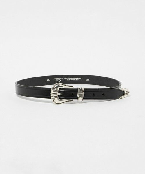 BEAUTY&YOUTH UNITED ARROWS / ビューティー&ユース ユナイテッドアローズ ベルト・サスペンダー | ＜TORY LEATHER＞クリースド ベルト（BLACK）