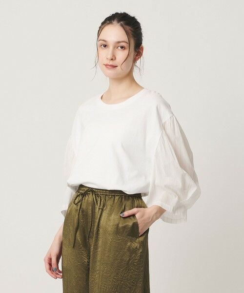 BEAUTY&YOUTH UNITED ARROWS / ビューティー&ユース ユナイテッドアローズ カットソー | ＜dahl’ia＞リメイク パワーショルダー プルオーバー | 詳細1