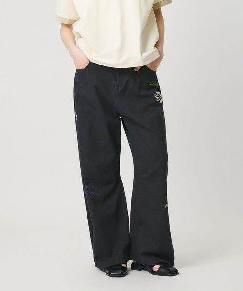 BEAUTY&YOUTH UNITED ARROWS / ビューティー&ユース ユナイテッドアローズ その他パンツ | ドローイング エンブロイダリー 5ポケットパンツ | 詳細1