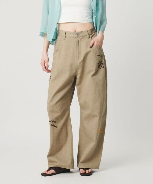 BEAUTY&YOUTH UNITED ARROWS / ビューティー&ユース ユナイテッドアローズ その他パンツ | ドローイング エンブロイダリー 5ポケットパンツ | 詳細10