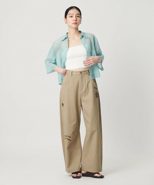 BEAUTY&YOUTH UNITED ARROWS / ビューティー&ユース ユナイテッドアローズ その他パンツ | ドローイング エンブロイダリー 5ポケットパンツ | 詳細13