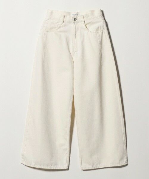 BEAUTY&YOUTH UNITED ARROWS / ビューティー&ユース ユナイテッドアローズ デニムパンツ | ライトオンス ワイド デニムパンツ（OFF WHITE）