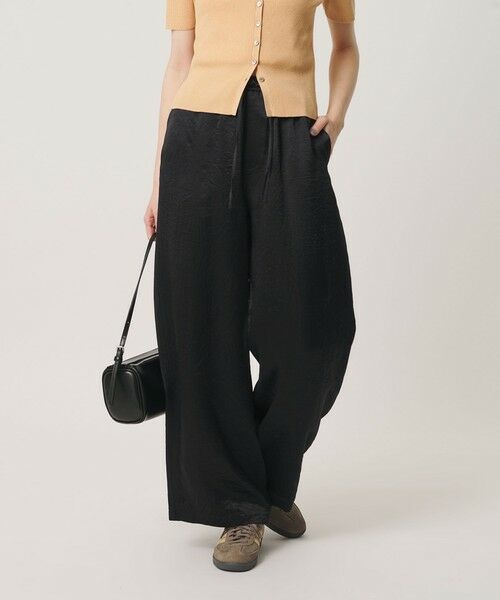 BEAUTY&YOUTH UNITED ARROWS / ビューティー&ユース ユナイテッドアローズ その他パンツ | アセテートサテン ワイド イージーパンツ ウォッシャブル | 詳細1