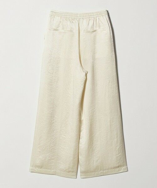 BEAUTY&YOUTH UNITED ARROWS / ビューティー&ユース ユナイテッドアローズ その他パンツ | アセテートサテン ワイド イージーパンツ ウォッシャブル/オフホワイト | 詳細1