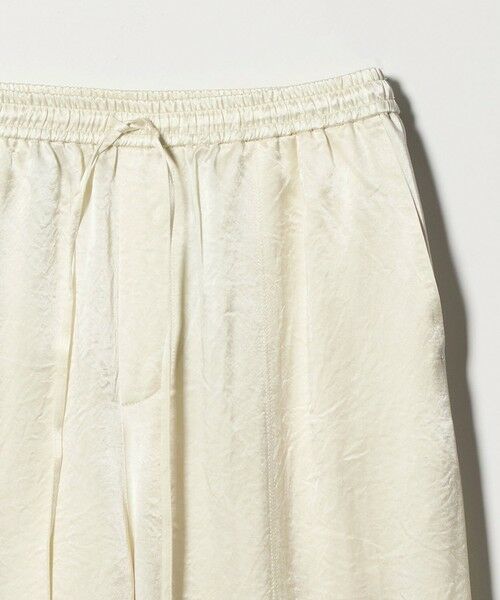 BEAUTY&YOUTH UNITED ARROWS / ビューティー&ユース ユナイテッドアローズ その他パンツ | アセテートサテン ワイド イージーパンツ ウォッシャブル/オフホワイト | 詳細2