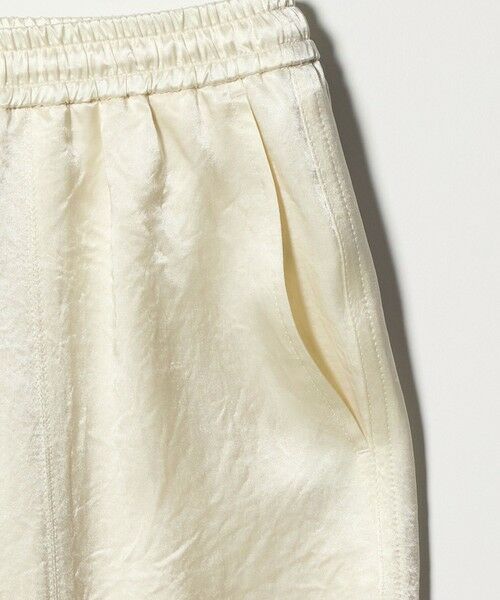 BEAUTY&YOUTH UNITED ARROWS / ビューティー&ユース ユナイテッドアローズ その他パンツ | アセテートサテン ワイド イージーパンツ ウォッシャブル/オフホワイト | 詳細3